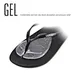 Washable gel toe pads for flip flops - reusable protection against toe rub